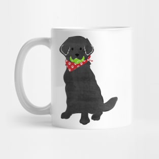 Cute Preppy Black Lab - Tennis Balls In Mouth Mug